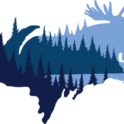 Down Wind Sports Upper Peninsula Moose Sticker Local Goods