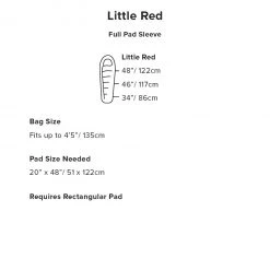 Big Agnes Little Red 15 (FireLine Core) RIGHT Red