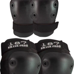 Down Wind Sports 187 COMBO PACK KNEE/ELBOW PAD SET S/M-BLACK More Activities