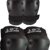 Down Wind Sports 187 COMBO PACK KNEE/ELBOW PAD SET L/XL-BLACK