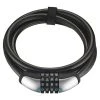Bike Accessories Giant SureLock Flex Combo 12 Cable Lock Matte Black 12mm X 180xm