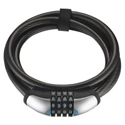 Bike Accessories Giant SureLock Flex Combo 12 Cable Lock Matte Black 12mm X 180xm