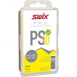 Down Wind Sports Swix PS10 Yellow 60g 0C/+10C Wax