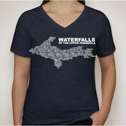 Down Wind Sports Women's Waterfalls V-Neck Local Goods