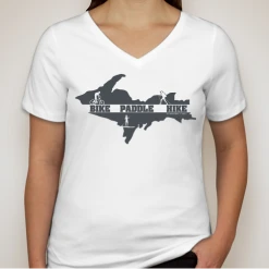 Down Wind Sports Women's Bike Paddle Hike V-Neck