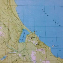 Down Wind Sports USGS Central U.P. Topo Map