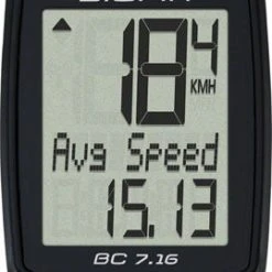 Sigma BC 7.16 Bike Computer - Wired Black