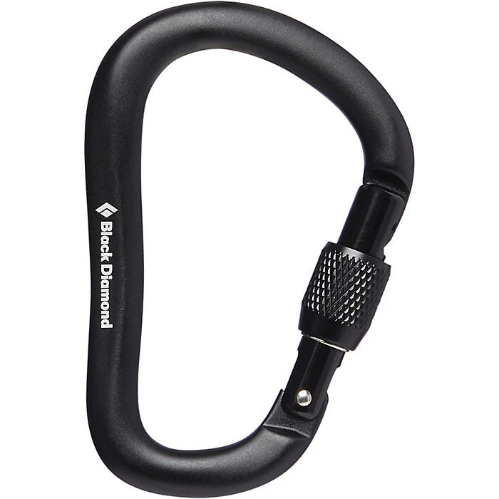 Black Diamond Rocklock Screwgate Carabiner Black 1 Black Diamond Rocklock Screwgate Carabiner Black