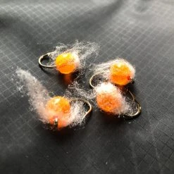 Down Wind Sports Fly Fishing Nuke Bead Egg Tangerine 8MM