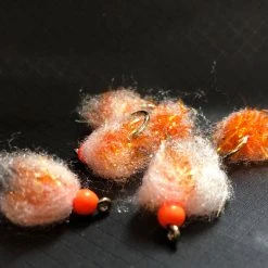 Down Wind Sports Bead Head Estaz Egg Orange Fly Fishing
