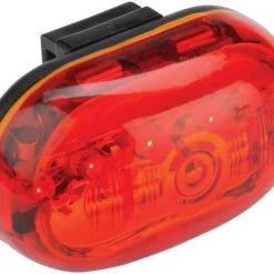 Bike Accessories MSW Red Bat Rear Taillight, Black