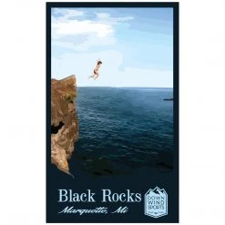 Down Wind Sports Black Rocks Sticker Local Goods