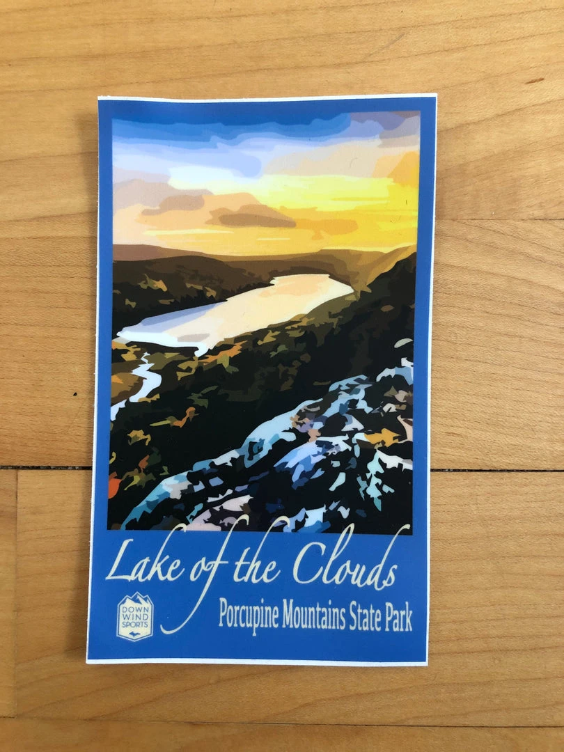 Down Wind Sports Local Goods Lake Of The Clouds Sticker 2 Down Wind Sports Local Goods Lake Of The Clouds Sticker