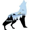 Down Wind Sports Local Goods Wolf Sticker