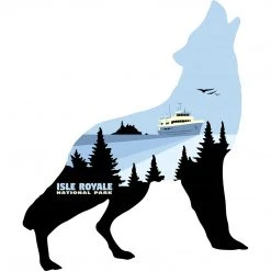 Down Wind Sports Local Goods Wolf Sticker