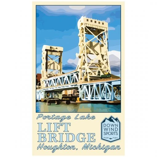Down Wind Sports Local Goods Lift Bridge Sticker