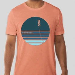 Down Wind Sports Michigan Ice Fest Blue Circle Tee