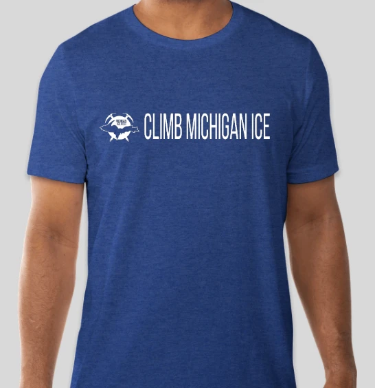 Down Wind Sports More Climbing Gear Michigan Ice Fest Climb MI Tee 3 Down Wind Sports More Climbing Gear Michigan Ice Fest Climb MI Tee