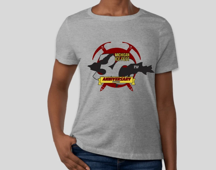 Down Wind Sports Michigan Ice Fest Women's 30th Anniversary S/S Tee More Climbing Gear 1 Down Wind Sports Michigan Ice Fest Women's 30th Anniversary S/S Tee More Climbing Gear