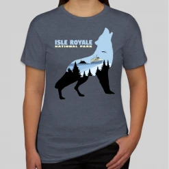 Down Wind Sports Women's Wolf Tee