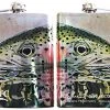 Montana Fly Company Accessories MFC Stainless Steel Hip Flask Sylvesters Rainbow Reflection