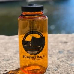 Down Wind Sports Nalgene Pictured Rocks 32oz Wide Mouth Clementine