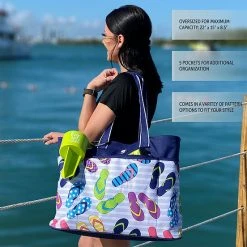 Gecko Oversized Beach Tote