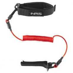 Safety Equipment NRS Coil Kayak Paddle Leash Red