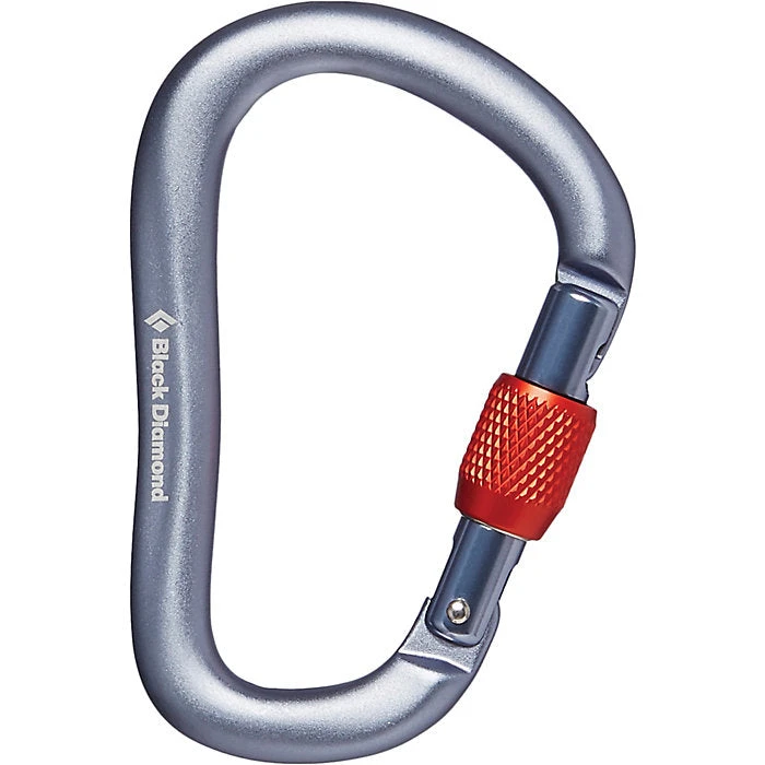 BD Rock Climbing Black Diamond Rocklock Screwgate Carabiner Gray 1 BD Rock Climbing Black Diamond Rocklock Screwgate Carabiner Gray