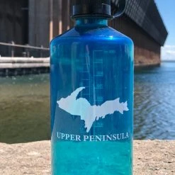 Down Wind Sports Nalgene UP 32oz Narrow Mouth Trout Green Water Bottles & Drinkware