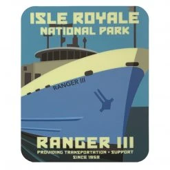 Down Wind Sports Isle Royale Ranger III Sticker Local Goods