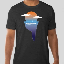Down Wind Sports Local Goods Lake Superior Depth Tee